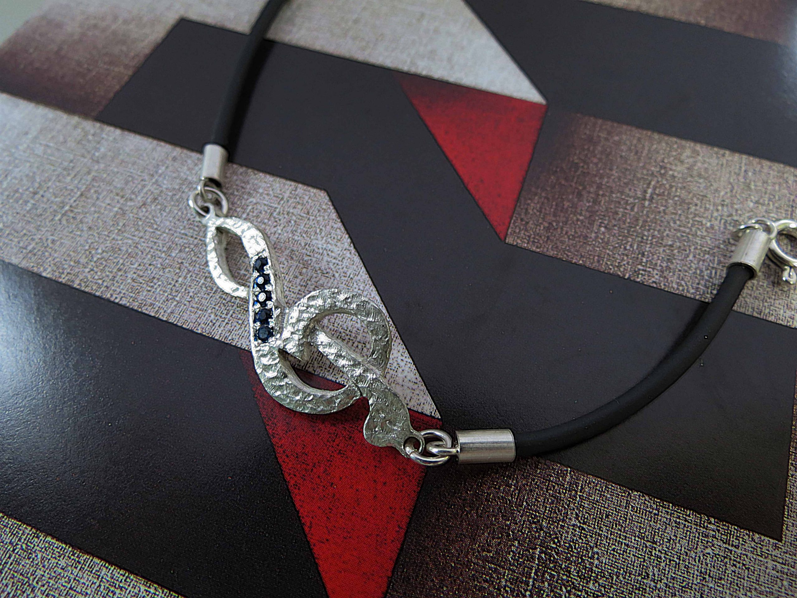Pulsera Clave Sol Con Zircones