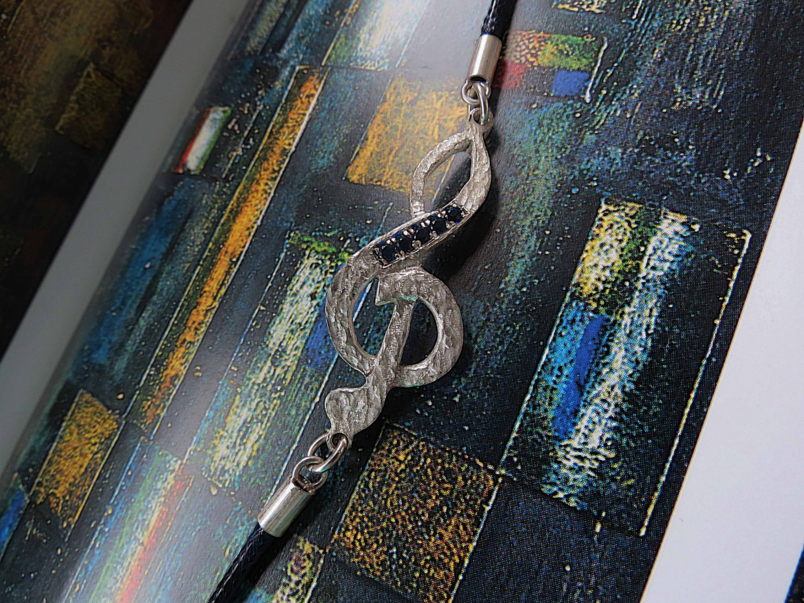 Pulsera Clave Sol Con Zircones - Imagen 4