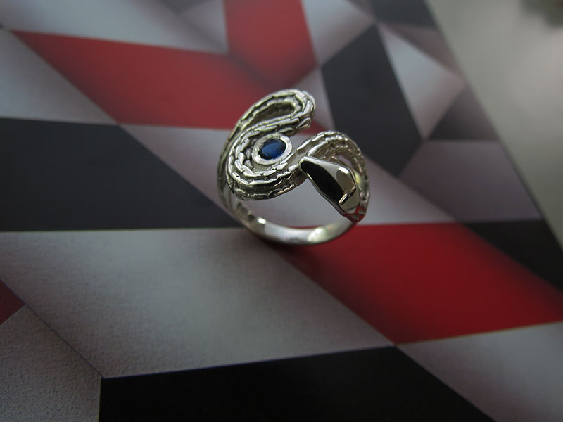 Anillo Serpiente con Zircon - Imagen 2