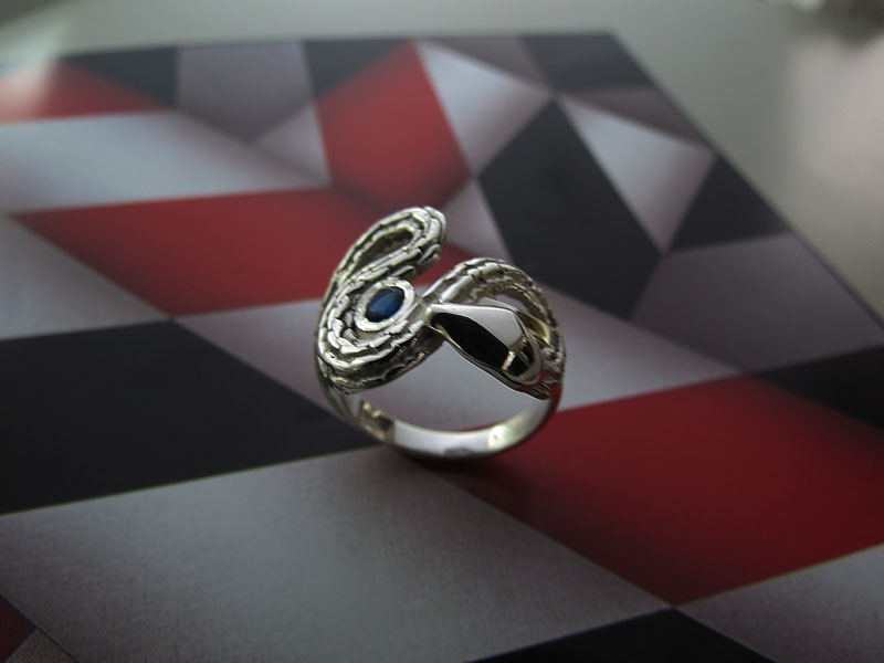 Anillo Serpiente con Zircon - Imagen 4