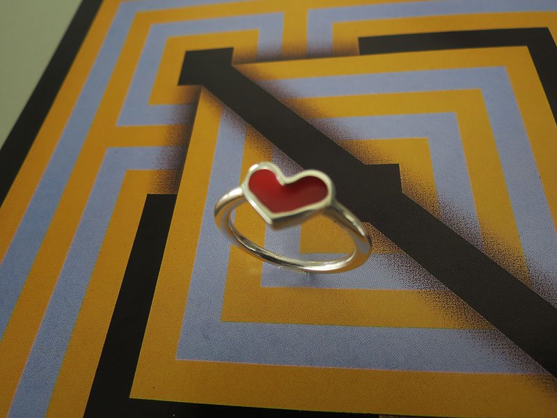 Anillo Corazón Resina - Imagen 2