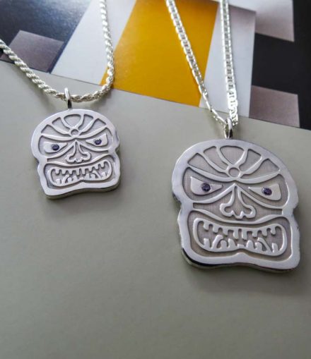 Dijes Calavera Precolombina