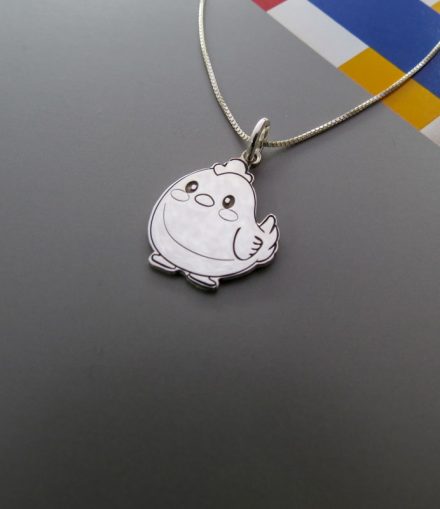 Dije Figura Grabada Plata